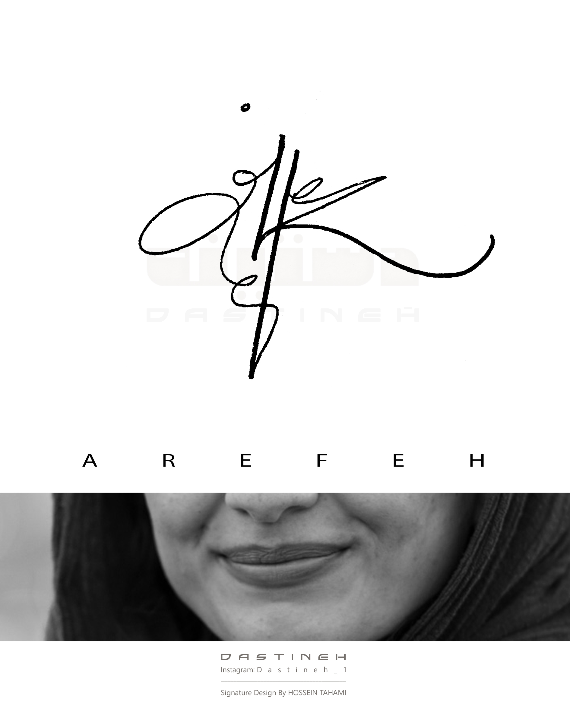 طراحی امضای عارفه